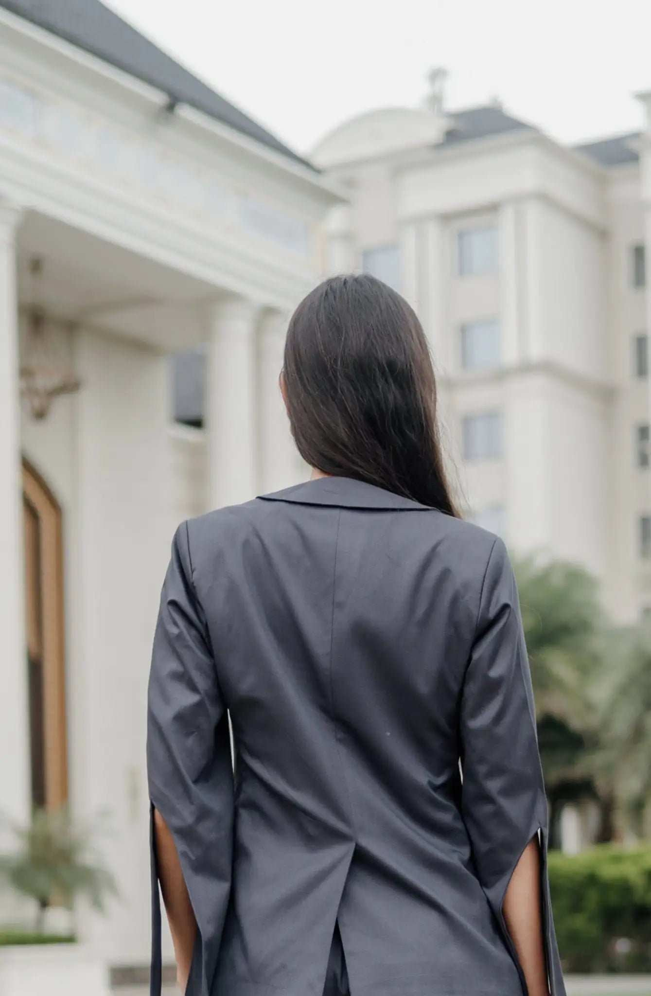 , MidWeek Women's Formal Wear - Workwear Style India, Shadowstone Grey Blazer - Midweek - Blazer