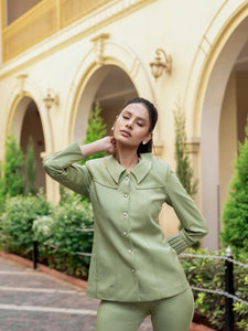 Emerald Blaze Green Blazer