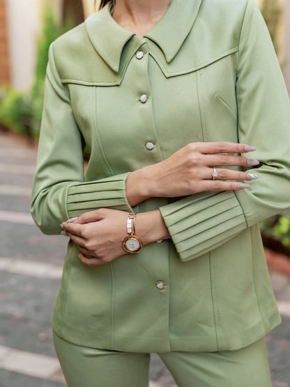 Emerald Blaze Green Blazer