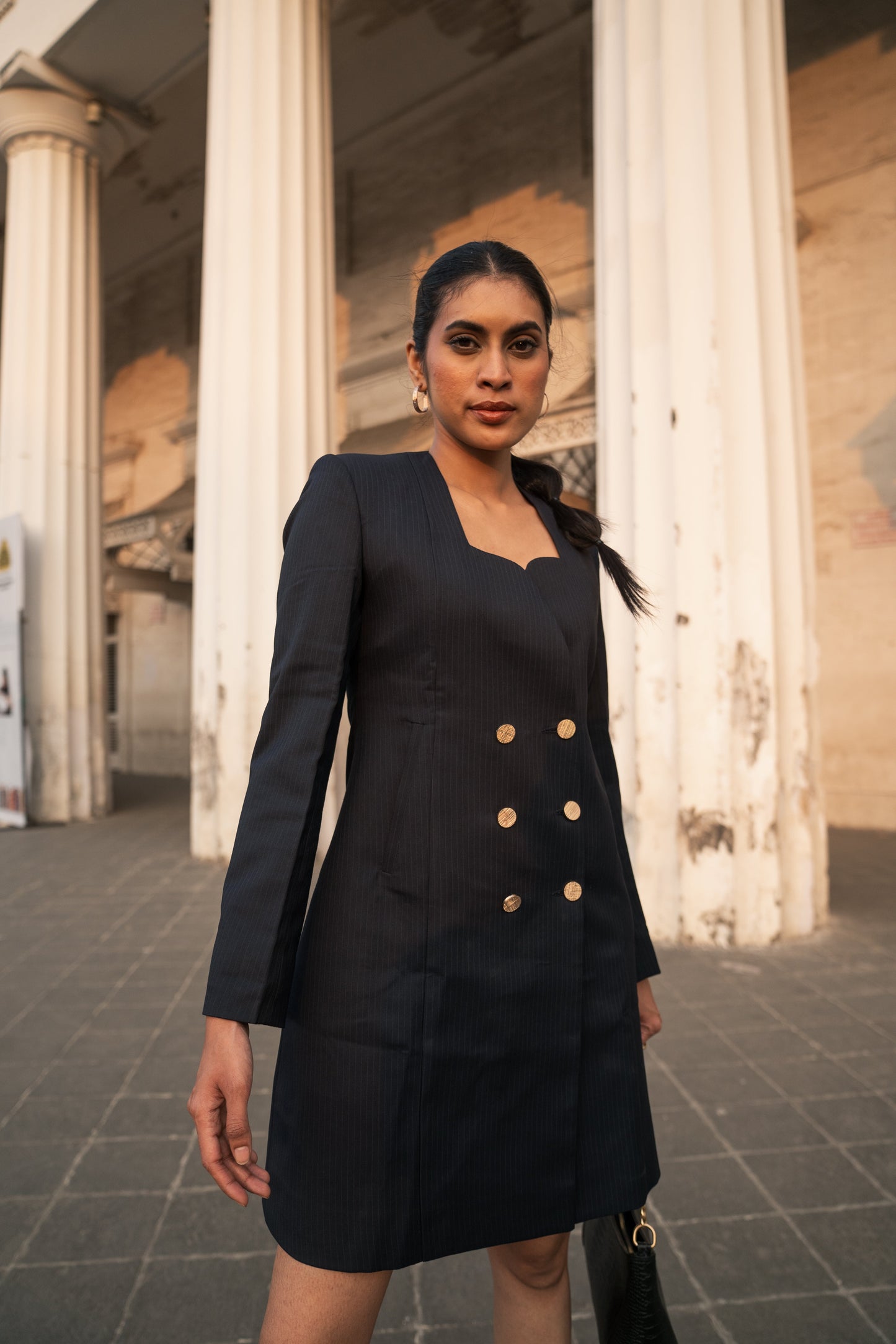 Indigo Grace Blazer Dress