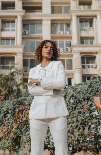 Glacial White Blazer