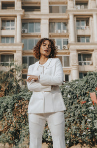 Glacial White Blazer