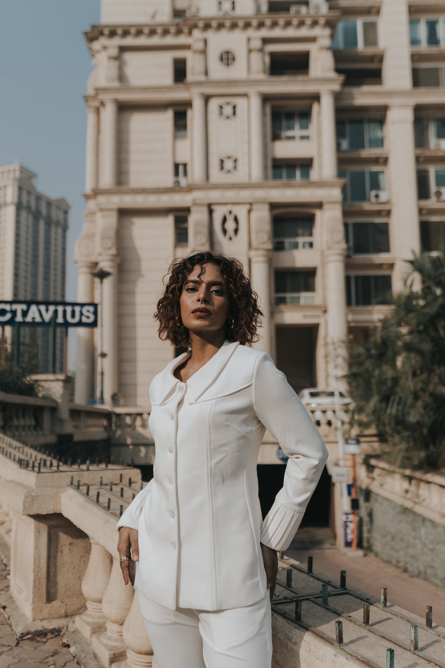 Glacial White Blazer