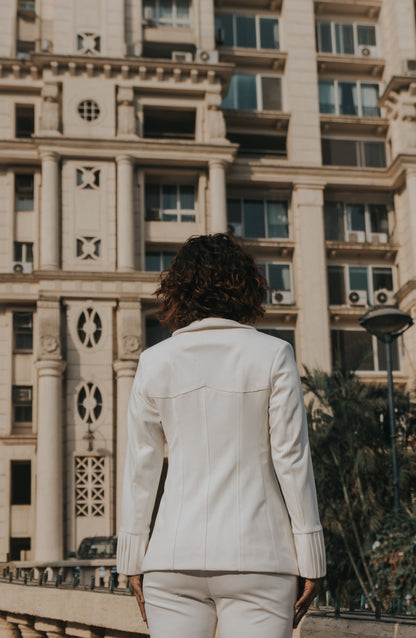 Glacial White Blazer