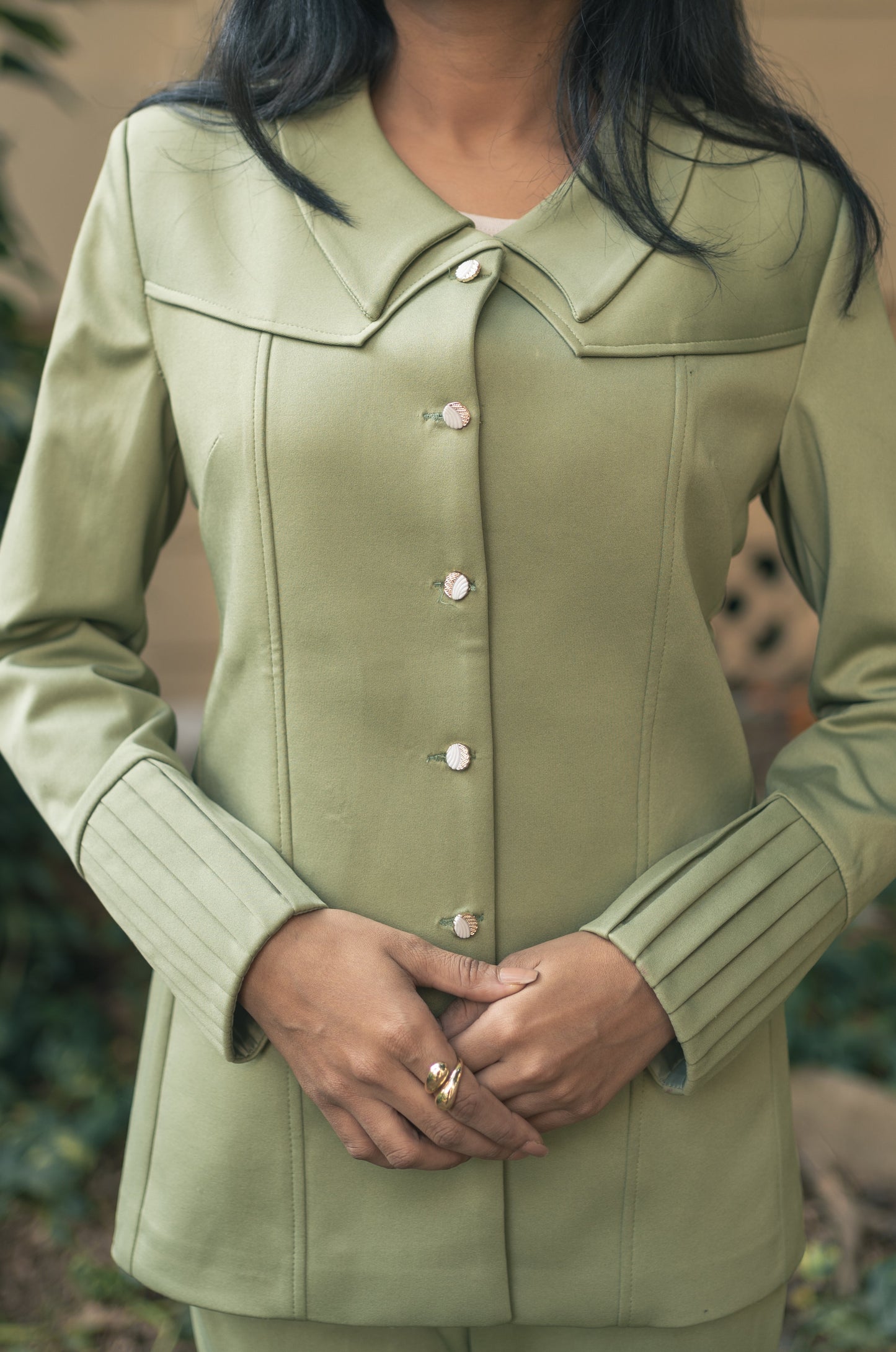 Emerald Blaze Green Blazer