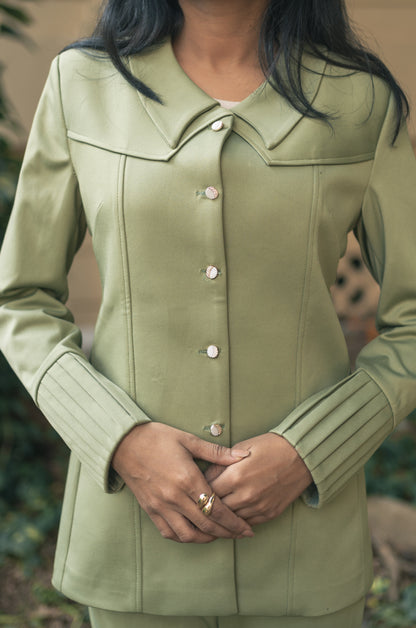 Emerald Blaze Green Blazer