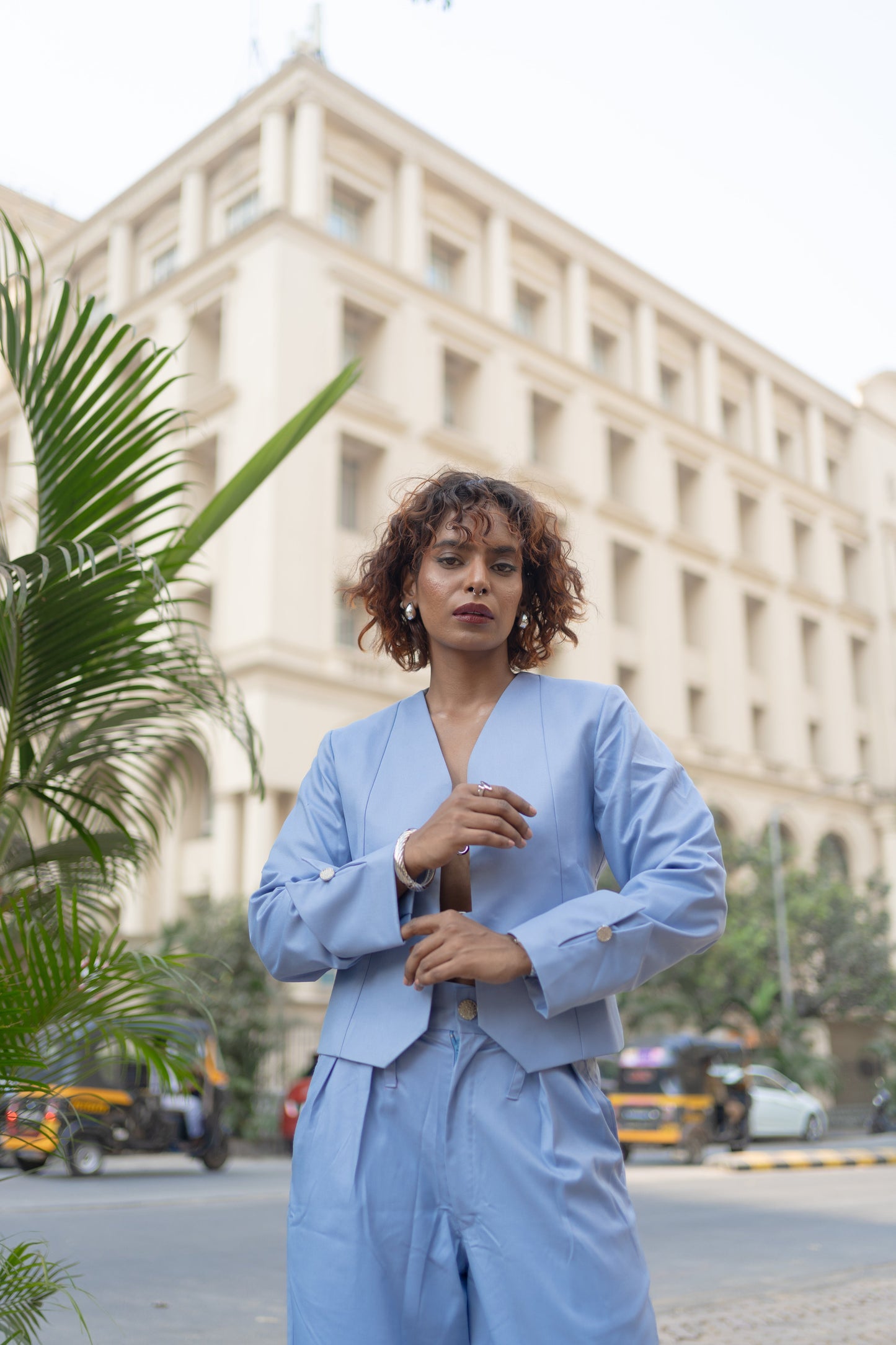 Arctic Sapphire Wide Leg Pants