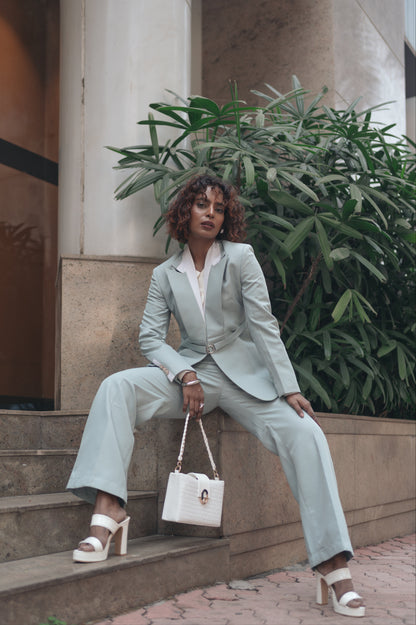 Steel Mint Green Blazer