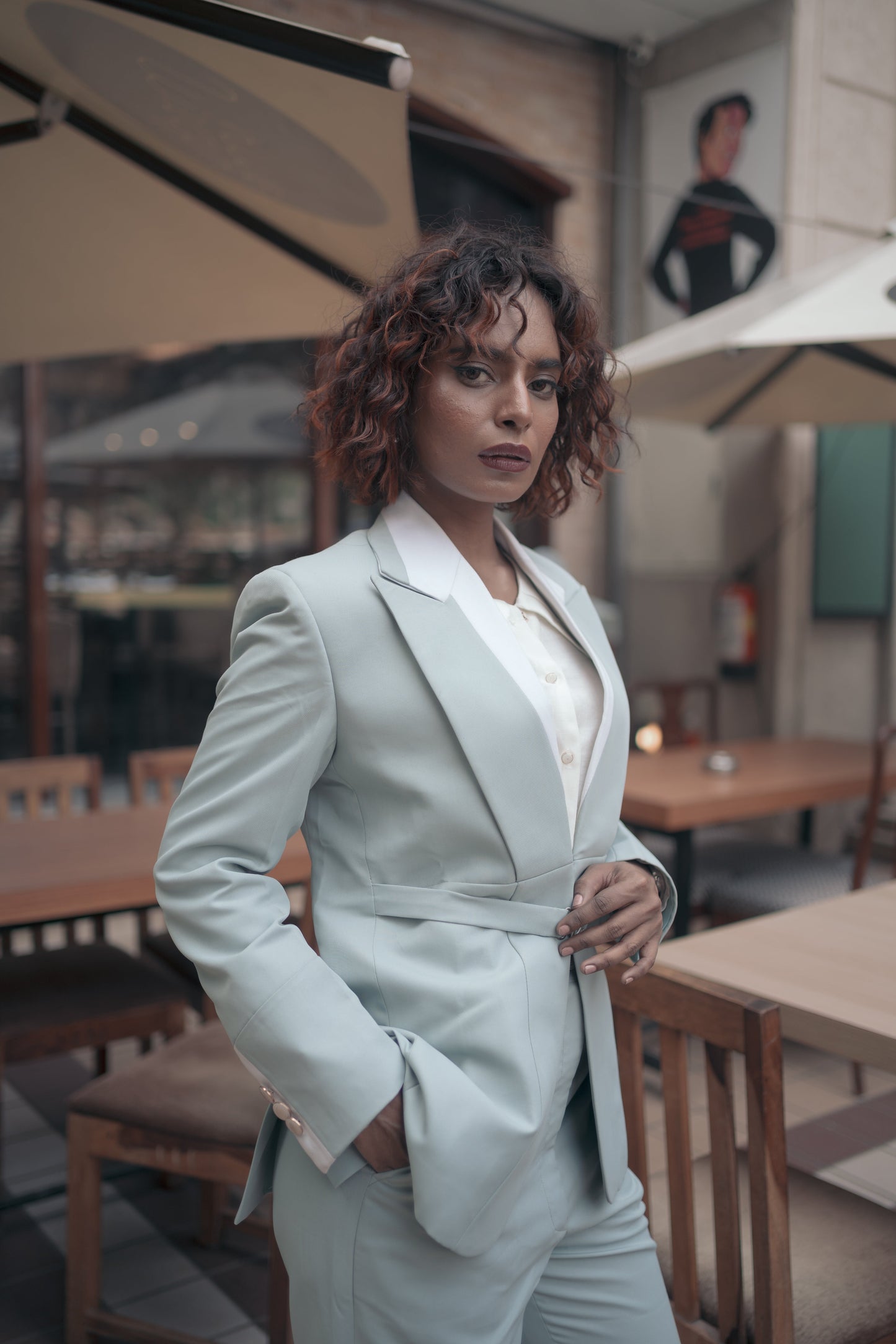 Steel Mint Green Suit