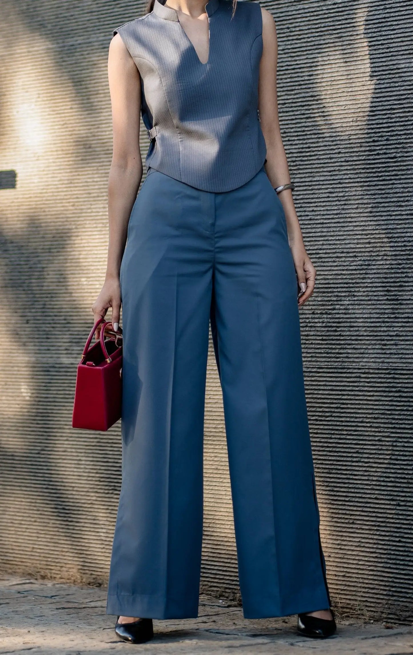 Dewy Dusk Side Slit Pants