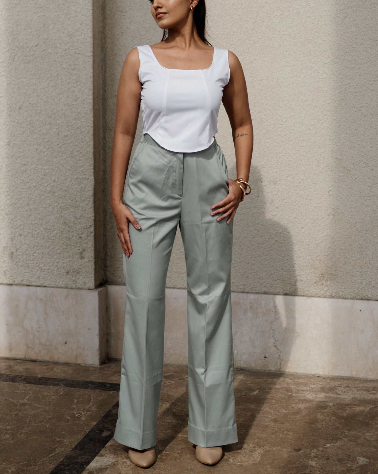 Steel Mint Green Pants