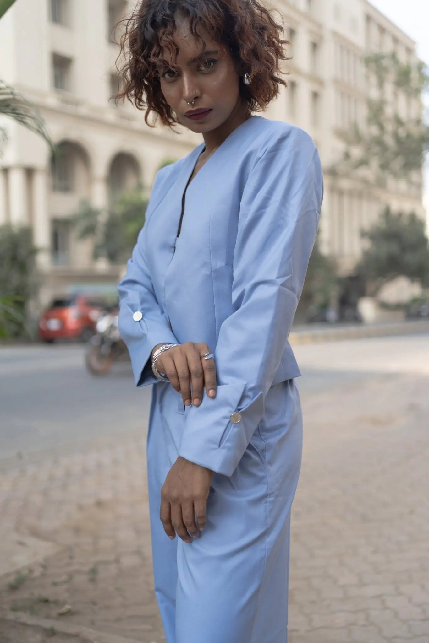 , MidWeek Women's Formal Wear - Workwear Style India, Arctic Sapphire Jacket - Midweek - Jacket