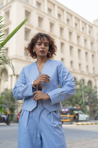Arctic Sapphire Jacket, MidWeek Women's Formal Wear - Workwear Style India, Arctic Sapphire Jacket - Midweek - Jacket