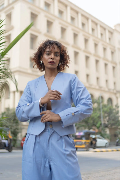 Arctic Sapphire Jacket, MidWeek Women's Formal Wear - Workwear Style India, Arctic Sapphire Jacket - Midweek - Jacket