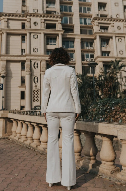 , MidWeek Women's Formal Wear - Workwear Style India, Glacial White Suit - Midweek - Suit