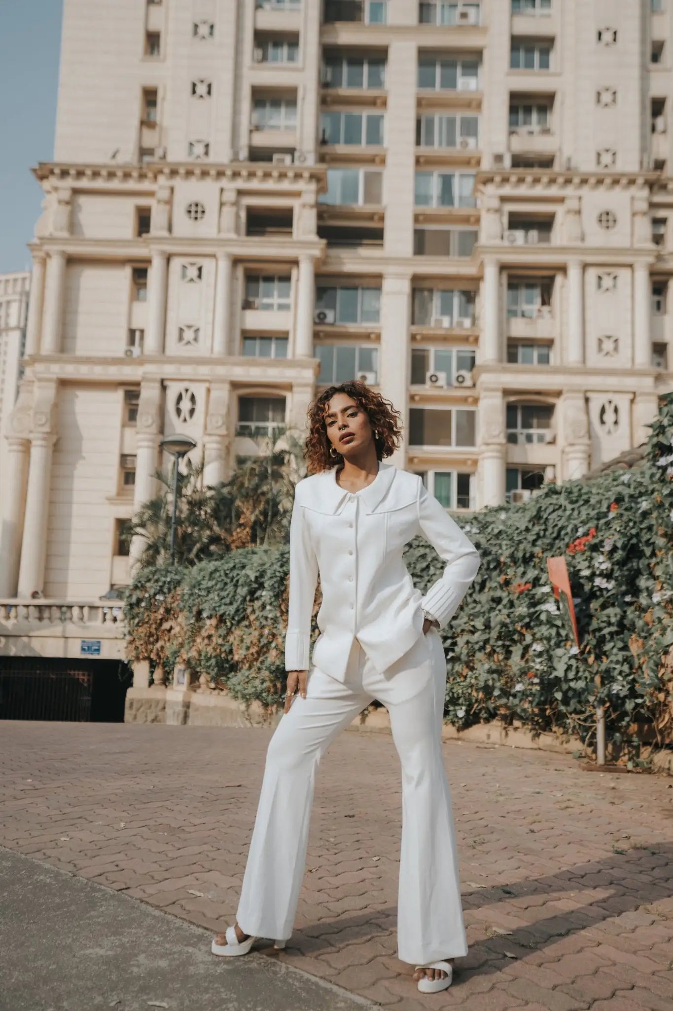 , MidWeek Women's Formal Wear - Workwear Style India, Glacial White Suit - Midweek - Suit