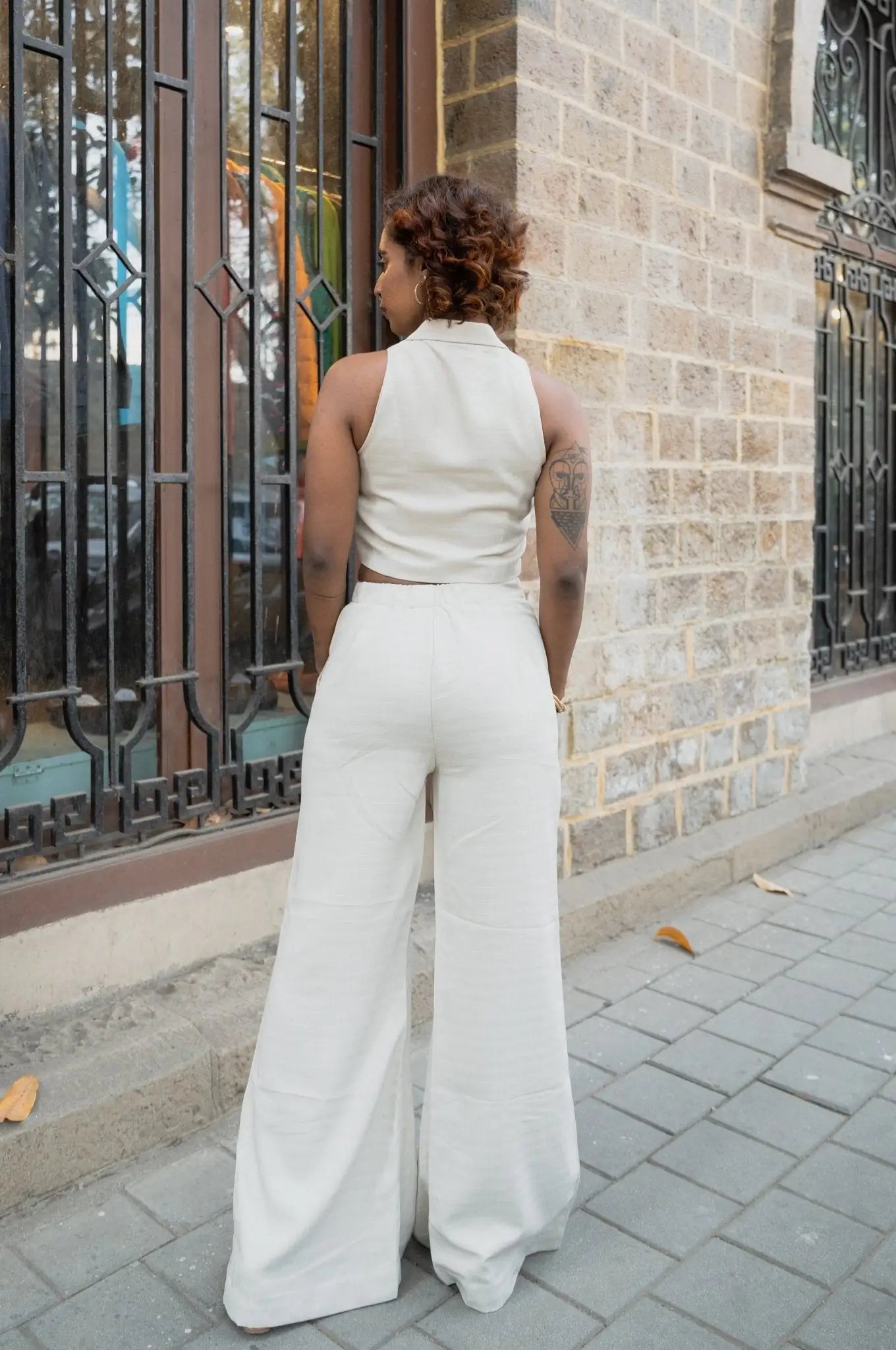 , MidWeek Women's Formal Wear - Workwear Style India, Imperial Ivory Pants - Midweek - Pants