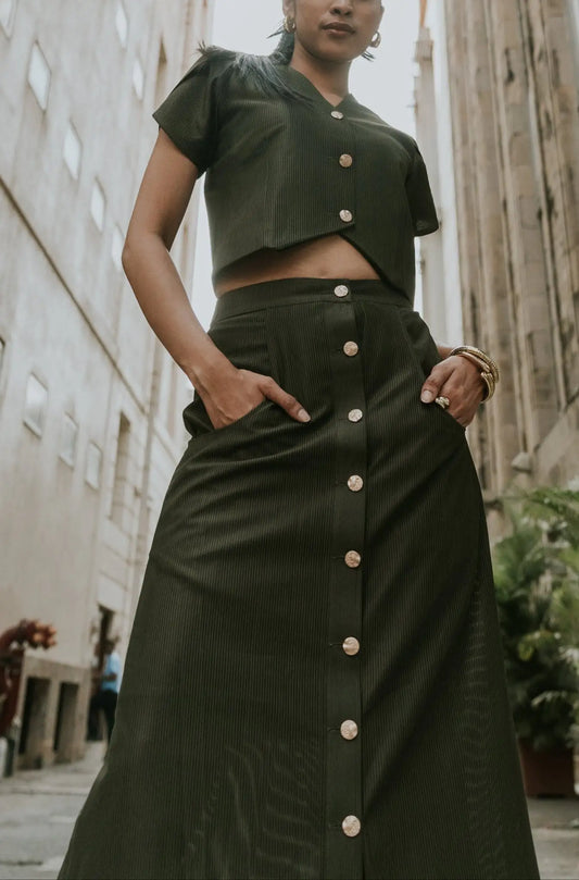 Ironwood Green Skirt - Midweek - Skirt