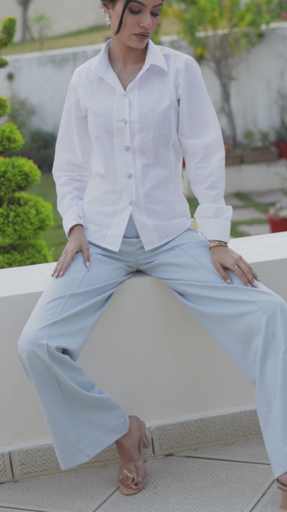 Unbounded Stitch White Shirt