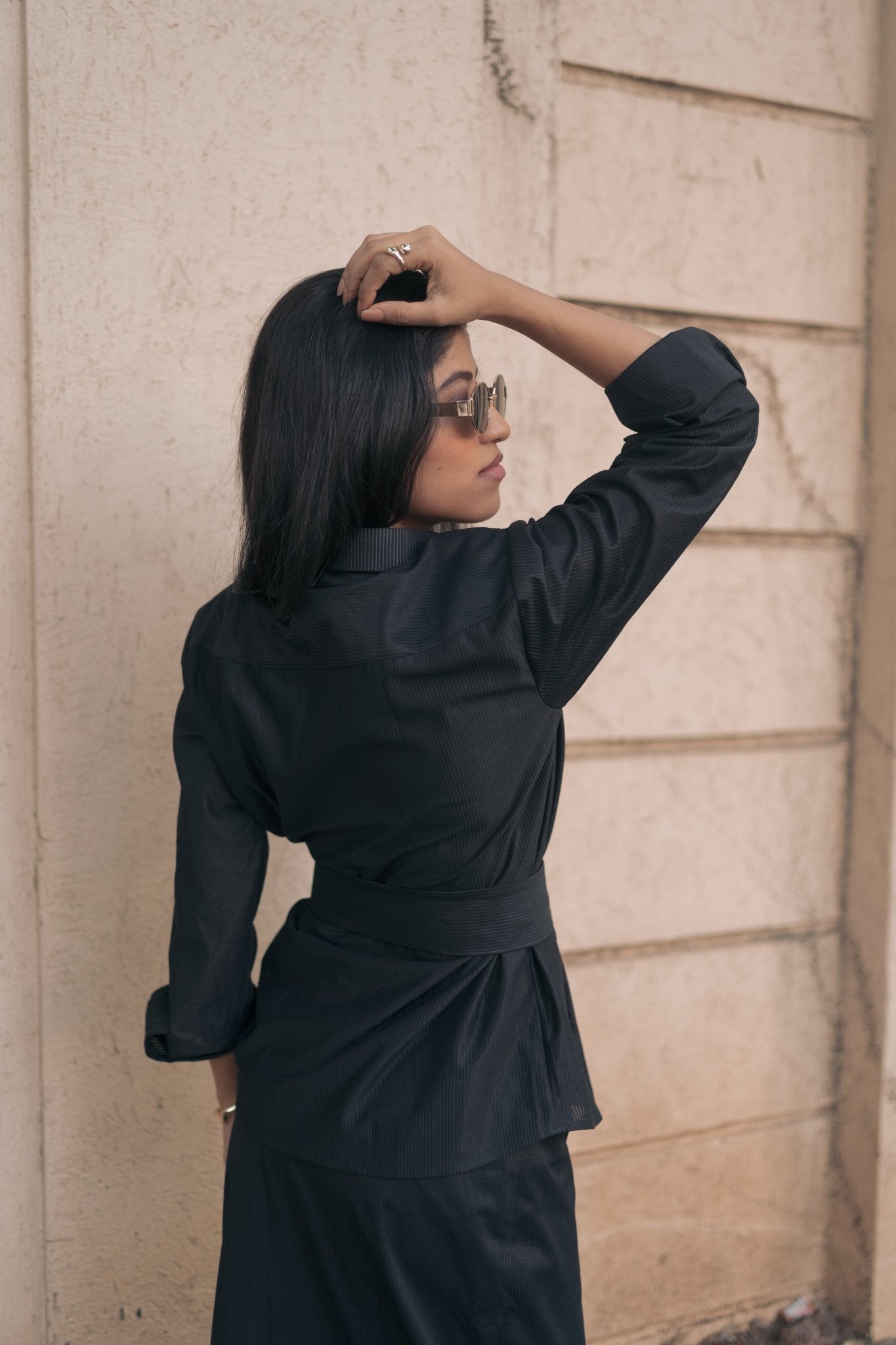 Stealth Black Oversized Shirt - Midweek - Shirt