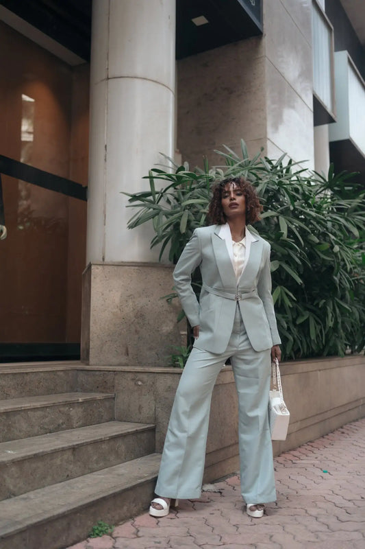 Steel Mint Green Suit - Midweek - Suit