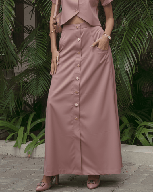 Terracotta Blush Skirt - Midweek - Skirt