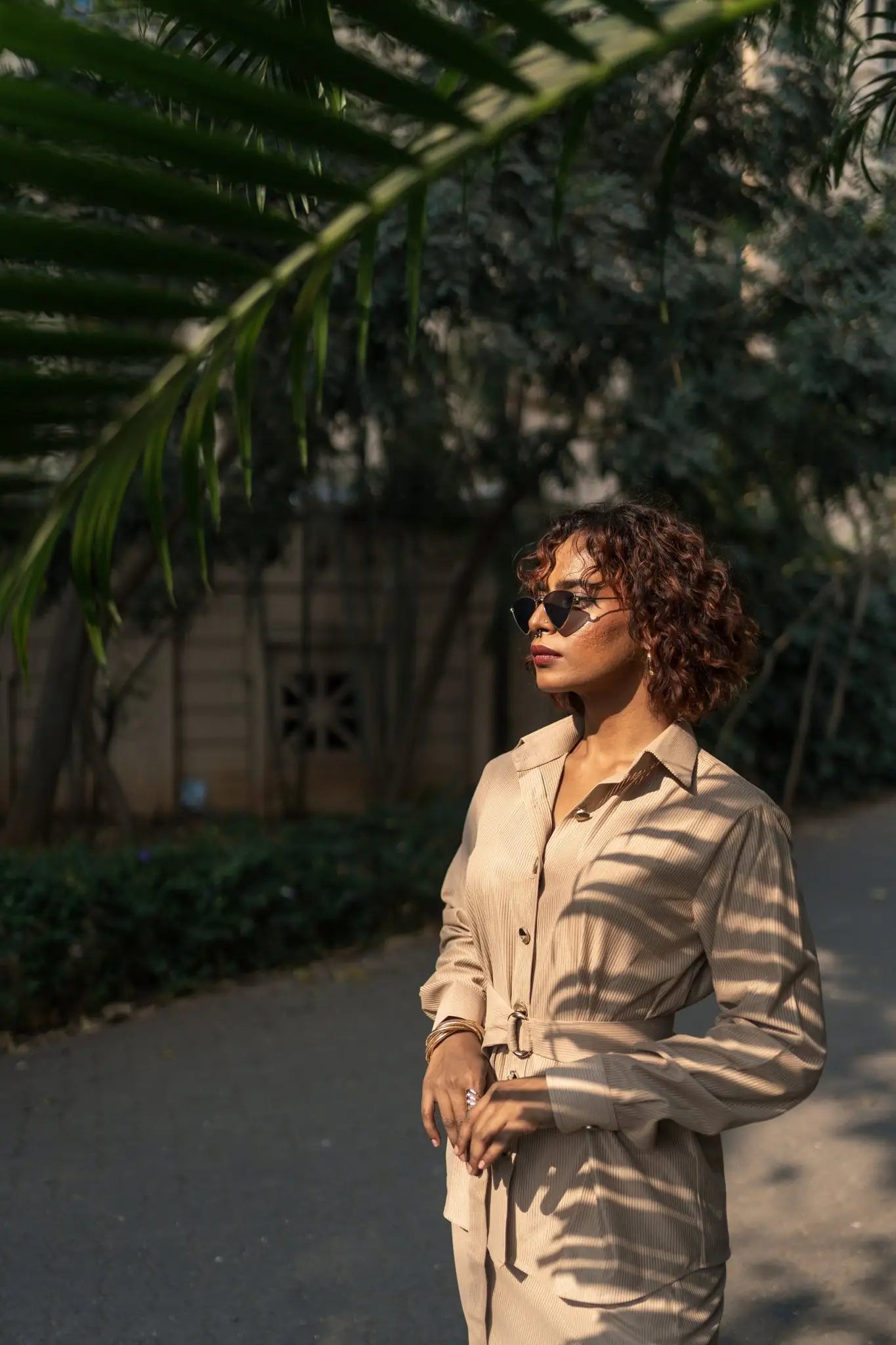 , MidWeek Women's Formal Wear - Workwear Style India, Timber Beige Co - ord - Midweek - Set